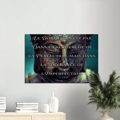 Canvas avec citation Bouddha. ''Bonheur''